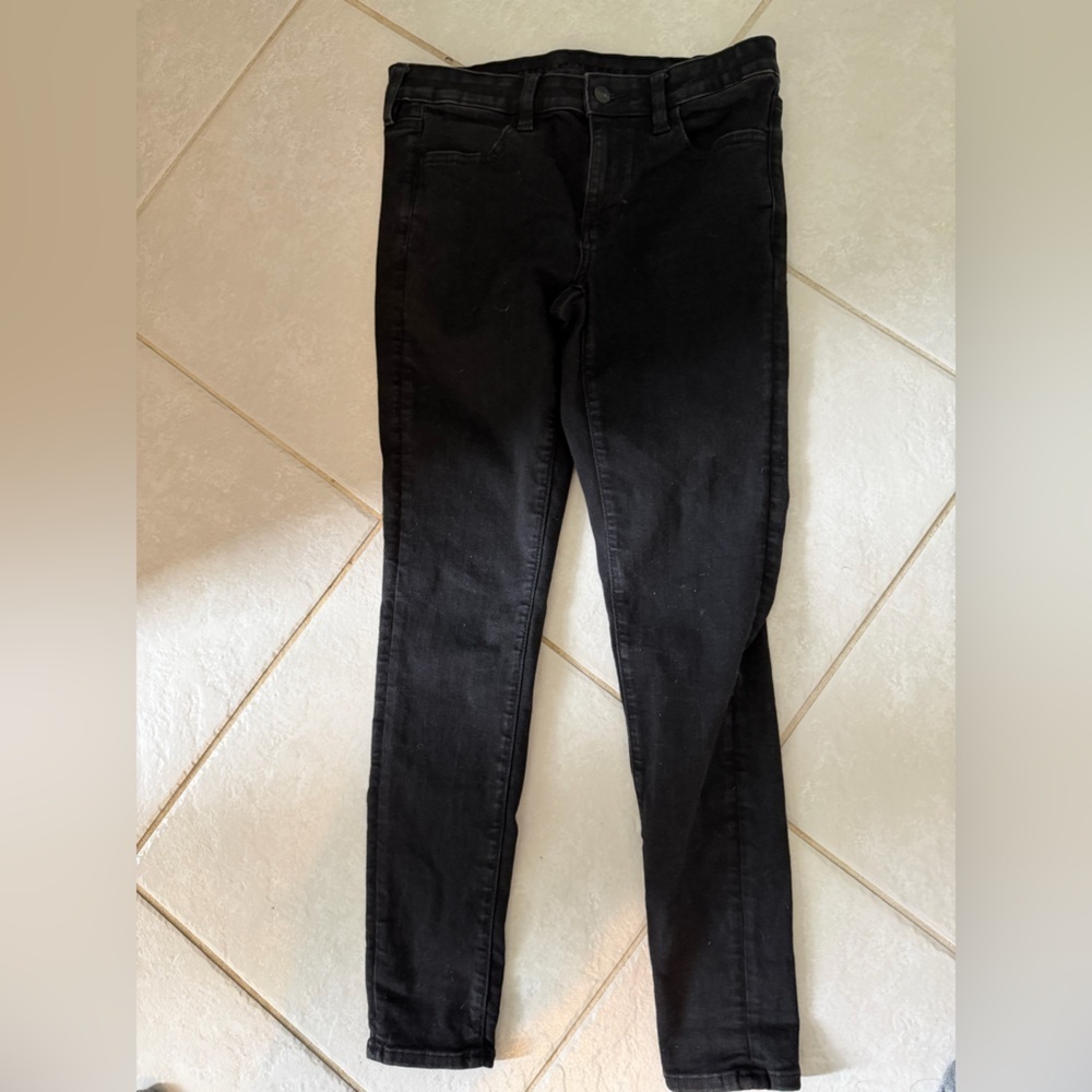 Y32 Classiccore Normcore Minimalist American Eagle Outfitters black Sz6 Jegging - Picture 3 of 8